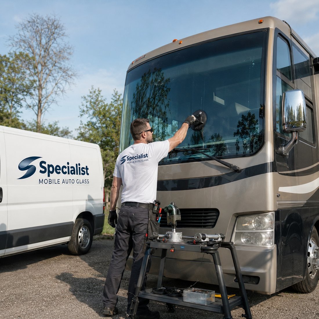 RV Auto Glass Repair and Replacement by Specialist Mobile Auto Glass technician in Surprise, AZ